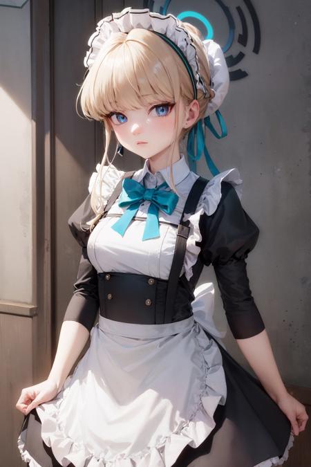 00061-3858875982-(masterpiece, best quality_1.2), , cowboy shot, solo, 1girl, tokidef, maid, expressionless, closed mouth, blonde hair, maid head.jpg